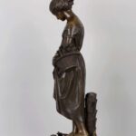 Mathurin Moreau Bronze à Patine NuancéeC. Aumlecronth 铜雕像 - Image 4