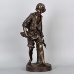 C. Aumlecronth Bronze Lumberjack 19th centuryC. Aumlecronth作品伐木人铜雕像十九世纪
