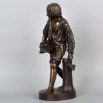 C. Aumlecronth Bronze Lumberjack 19th centuryC. Aumlecronth作品伐木人铜雕像十九世纪 - Image 2
