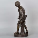 C. Aumlecronth Bronze Lumberjack 19th centuryC. Aumlecronth作品伐木人铜雕像十九世纪 - Image 5