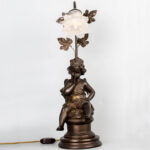 Bronze Table Lamp, 18th Century铜台灯 十八世纪