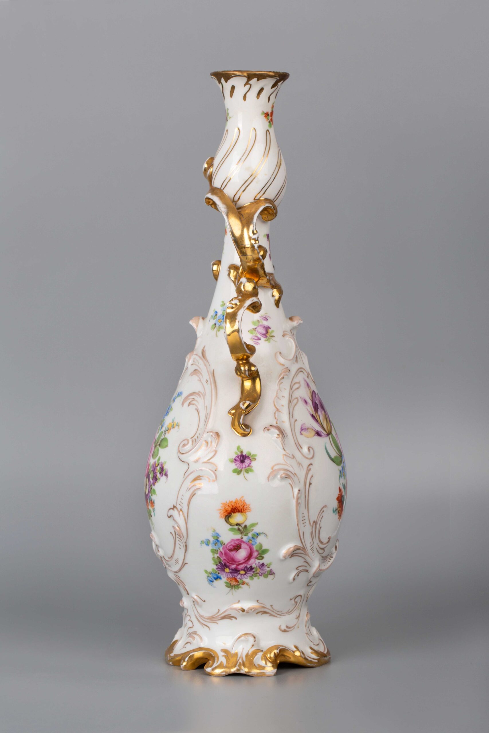 Meissen Porcelain Hand Painted Vase迈森瓷手绘花瓶– Time Art 