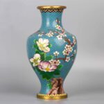 Cloisonne flower vase with plum blossoms景泰蓝梅花花瓶
