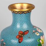 Cloisonne flower vase with plum blossoms景泰蓝梅花花瓶 - Image 2