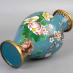 Cloisonne flower vase with plum blossoms景泰蓝梅花花瓶 - Image 4