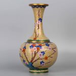 Cloisonne vase with long neck景泰蓝长颈花瓶