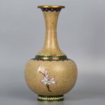 Cloisonne vase with long neck景泰蓝长颈花瓶 - Image 3
