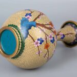 Cloisonne vase with long neck景泰蓝长颈花瓶 - Image 4