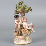 Antique Meissen Cupid Sharpening Arrow Figure丘比特磨利箭 - Image 2