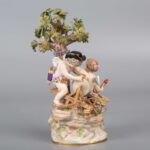 Antique Meissen Cupid Sharpening Arrow Figure丘比特磨利箭 - Image 3