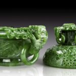 Jasper censer, 19th century 19世纪 碧玉香炉 - Image 2