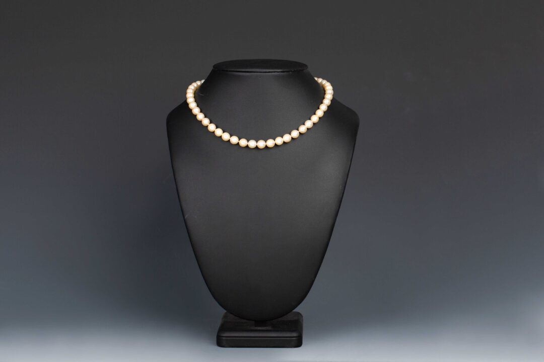 Pearl Necklace from Hong Kong Wing On Jewellry Ltd, 1970s香港永安珠宝金行 70年代 珍珠项链 - Image 3