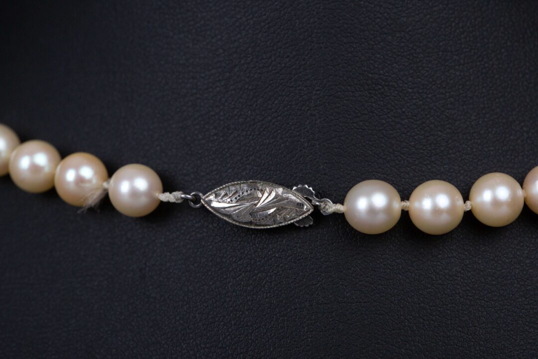 Pearl Necklace from Hong Kong Wing On Jewellry Ltd, 1970s香港永安珠宝金行 70年代 珍珠项链 - Image 5