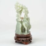 Hollowed-Out Jade 'Fame Just Around the Corner', 20th Century马上封侯 镂空玉雕 二十世纪 - Image 3