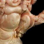 Coral Carved Fertility Buddha statue, Republic of China珊瑚 送子佛 民国 - Image 5