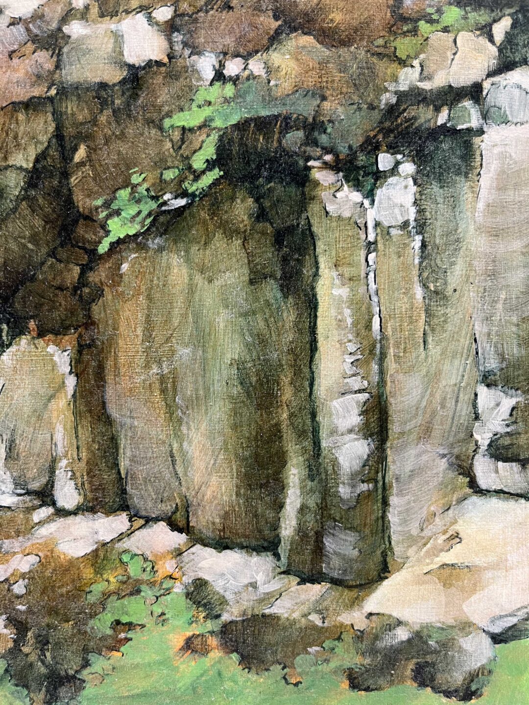 Acrylic On Canvas 'Hanging On' By Canadian Artist David Langevin (1995)加拿大艺术家DAVID LANGEVIN丙烯画 1995年 - Image 4