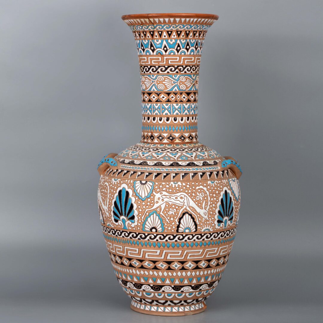 Neofitou Keramik Faliraki Rodos Earthware Greek Pottery Deer EnamelNeofitou Keramik Faliraki Rodos希腊陶器鹿搪瓷 有伤