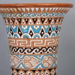 Neofitou Keramik Faliraki Rodos Earthware Greek Pottery Deer EnamelNeofitou Keramik Faliraki Rodos希腊陶器鹿搪瓷 有伤 - Image 3