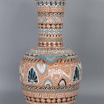 Neofitou Keramik Faliraki Rodos Earthware Greek Pottery Deer EnamelNeofitou Keramik Faliraki Rodos希腊陶器鹿搪瓷 有伤 - Image 4