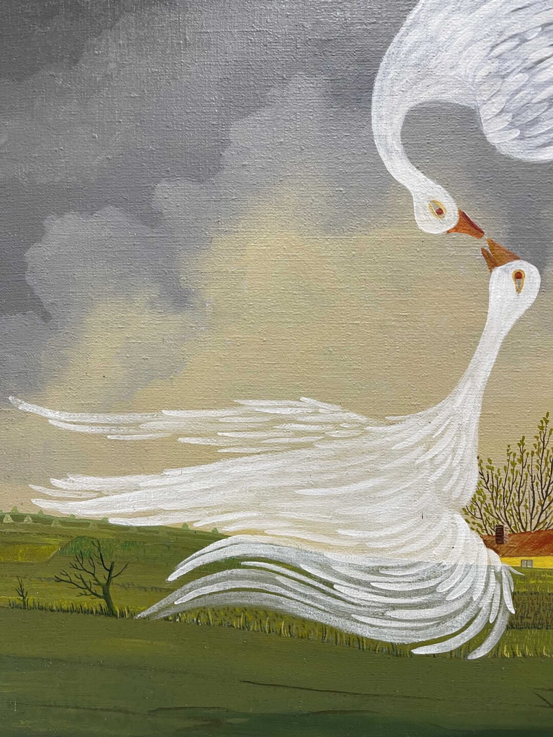 Geese Oil on canvas by Martin Jonas Geese布面油画 Martin Jonas作 - Image 2