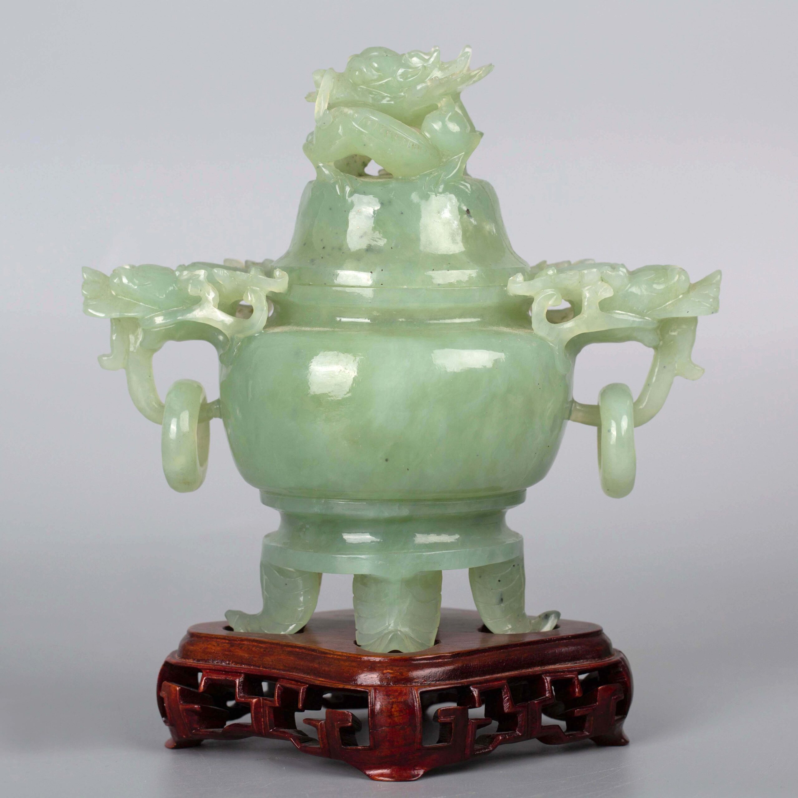 ◇天香楼◇銅獅子香炉 経年時代物 唐物AB3594｜金属工芸