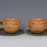 Set of Handmade Decorative Frog and Lotus Seeds Yixing Clay Teapot made by Zhou Caijun, a disciple of the Chinese arts and crafts master Jiang Rong中国工艺美术大师蒋蓉门徒周才军手制青蛙莲子紫砂壶一套 - Image 3